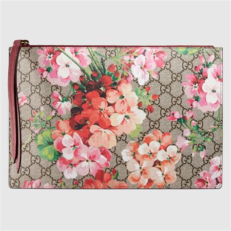 gucci bloom clutch pouch|real Gucci pouch.